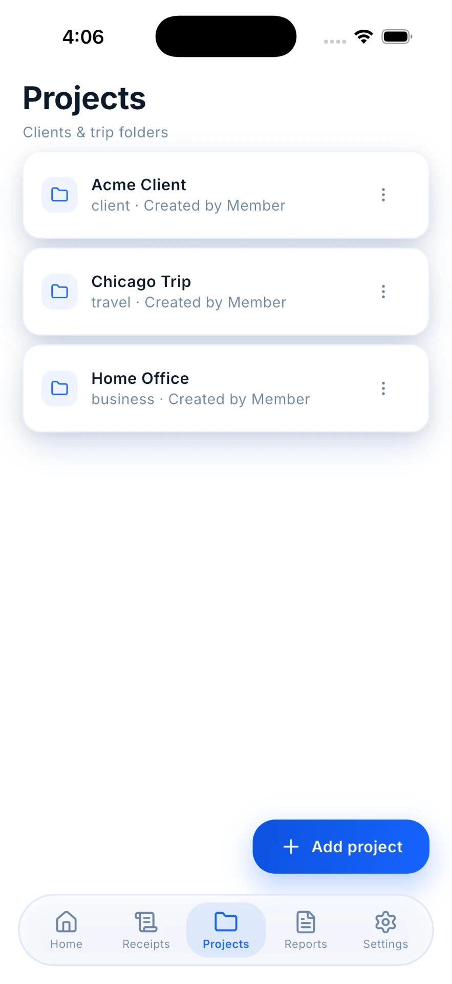 Receipt Scanner — Grouping receipts that belong together